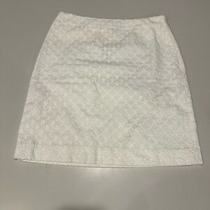 Ann Taylor Elegant White Skirt Size O Petite